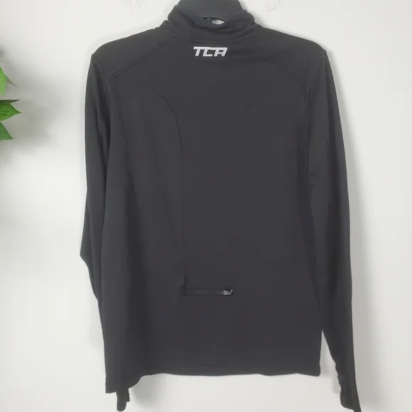 TCA Black Quarter-Zip Pullover Performance Sweater Men's Size Small - Picture 5 of 8